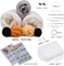 Needle Felting Kit, 2 PCS Animals Needle Felting Set with Instructions, Needle Felting Pad, Felting Wool, Felting Needles, Keychain and Split Ring